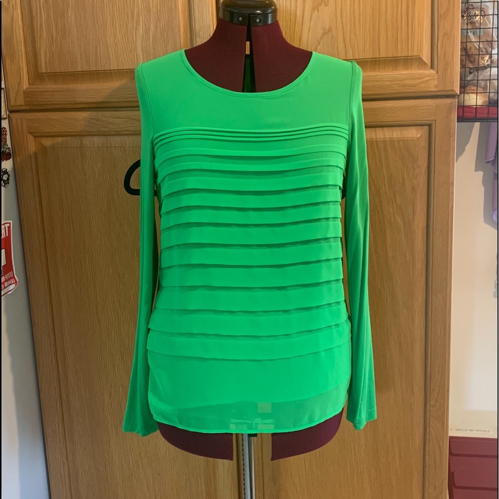 Bright Green chiffon Blouse